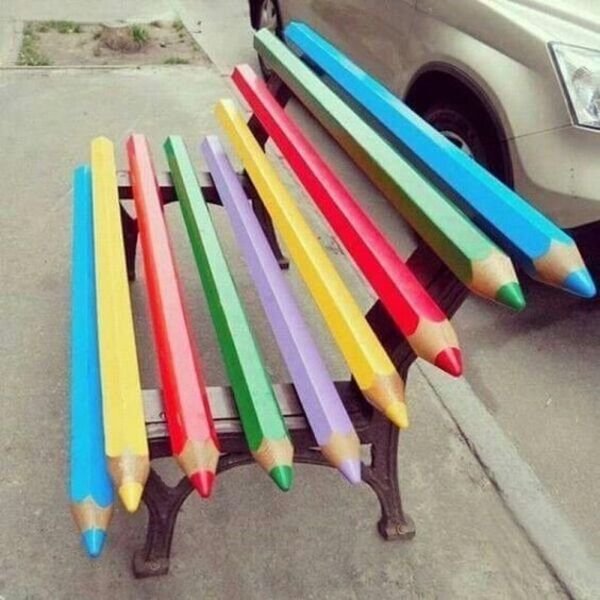 pencil bench
