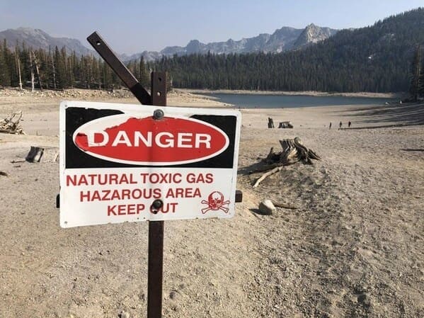 signage - Danger Natural Toxic Gas Hazarous Area Keep Out