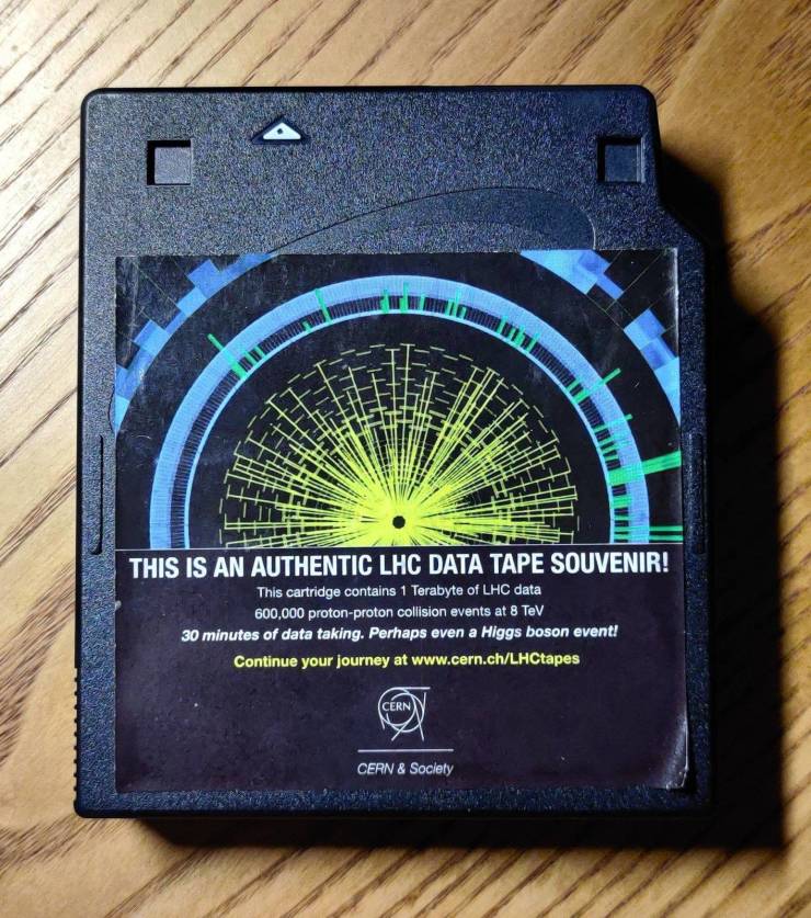 measuring instrument - Mengate This Is An Authentic Lhc Data Tape Souvenir! This cartridge contains 1 Terabyte of Lhc data 600,000 protonproton collision events at 8 TeV 30 minutes of data taking. Perhaps even a Higgs boson event! Continue your journey at