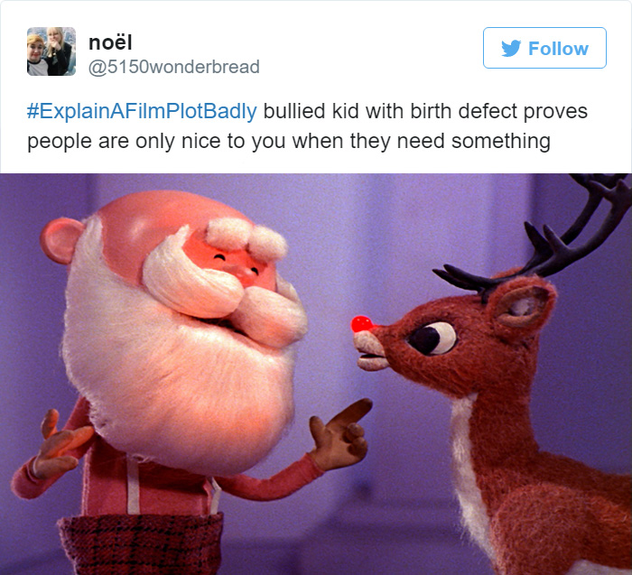 rudolph the red nosed reindeer movie - nol bullied kid with birth defect proves people are only nice to you when they need something