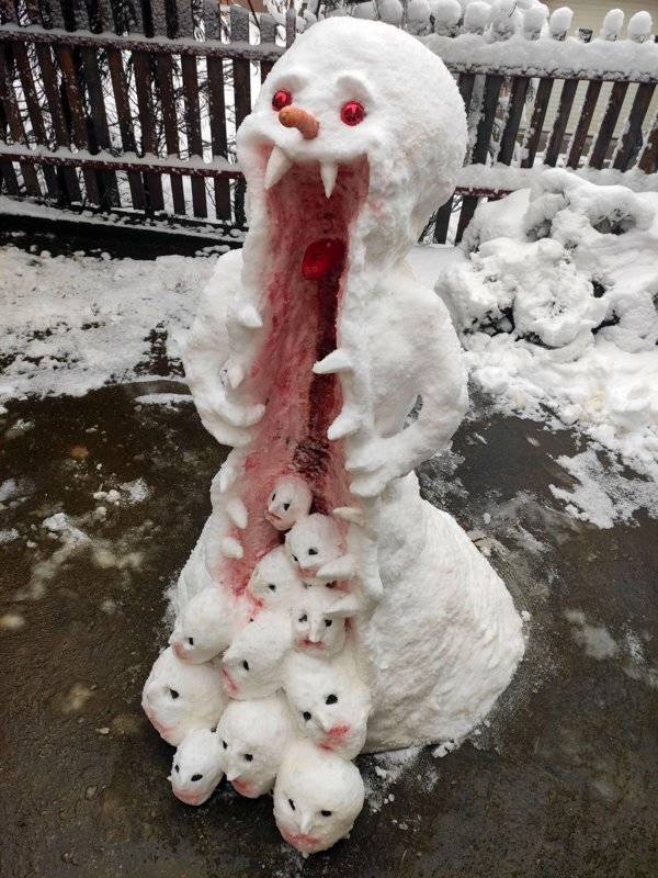 funny snowman - Win