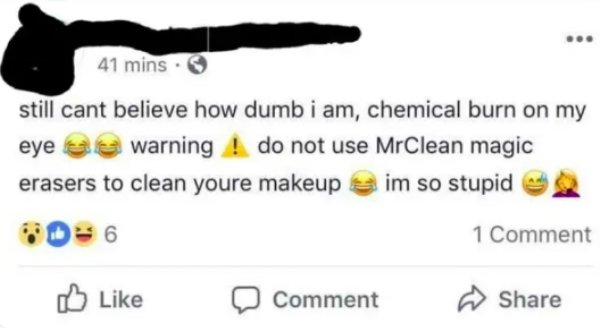 diagram - 41 mins still cant believe how dumb i am, chemical burn on my eyes warning ! do not use MrClean magic erasers to clean youre makeup im so stupid 1 Comment Comment