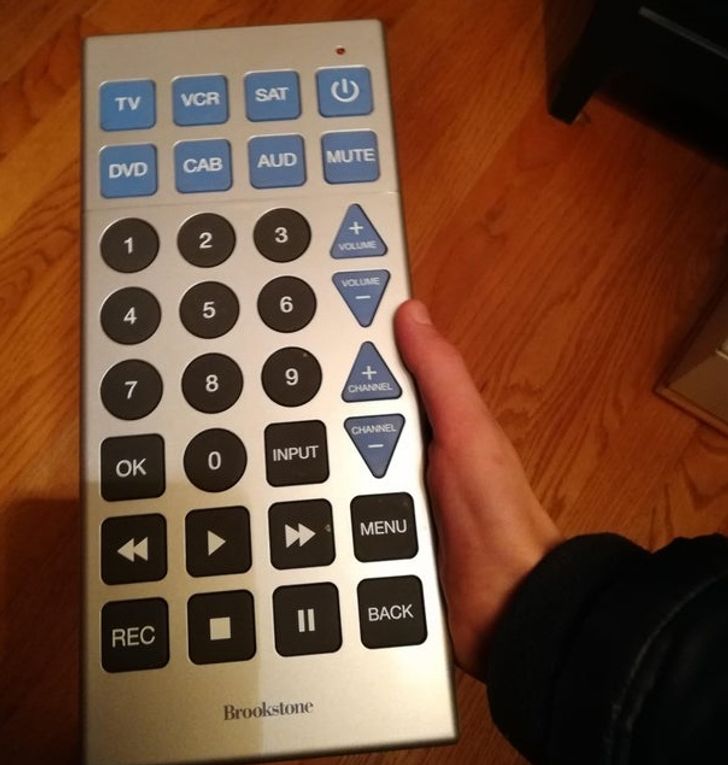 “This massive remote that my grandma uses”