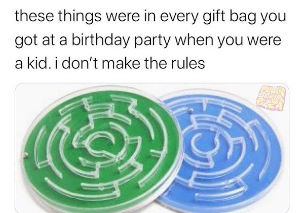nostalgic pics - these things were in every gift bag you got at a birthday party when you were a kid. i don't make the rules