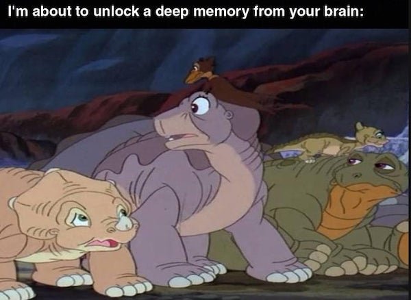 nostalgic pics - I'm about to unlock a deep memory from your brain - the land before time animated movie
