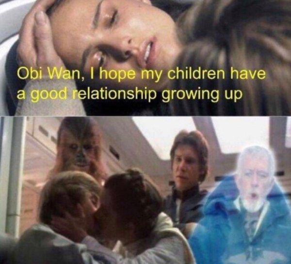 funny memes - star wars memes - Obi Wan, I hope my children have good relationship growing up