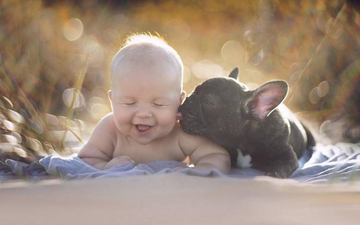 amazing photos - cute kids with cute puppies
