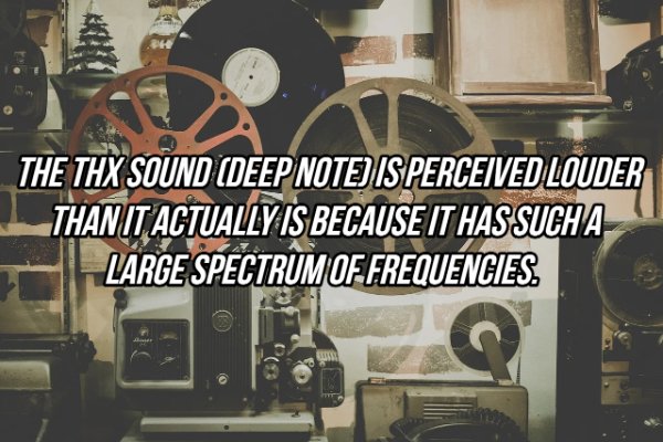 The Thx Sound Deep Note Is Perceived Louder Than It Actually Is Because It Has Such A Large Spectrum Of Frequencies.