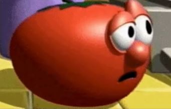 The TA for one of my classes in college said his parents didn’t let him watch Veggie Tales as a kid because “vegetables aren’t supposed to have souls.”