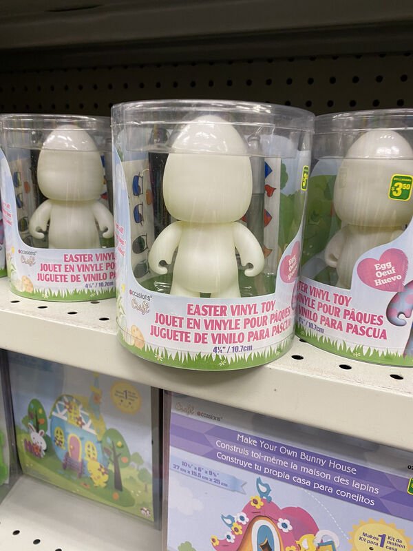 funny pics - creepy easter egg head toy