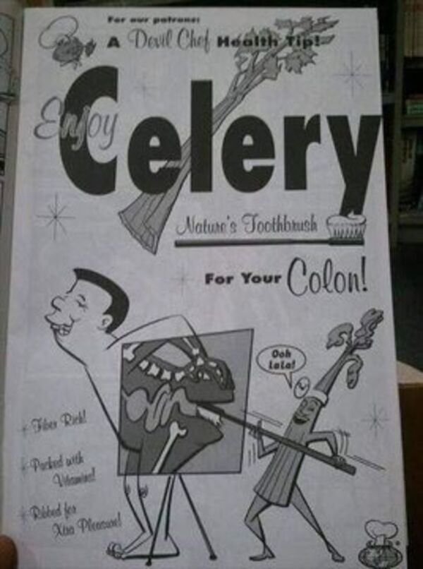 celery nature's toothbrush - Fersk patroner A Deul Chef Health tip! Celery Nature's Toothbrush For Your Colon! Ooh Lala! The Roll! Puted with Ribbed Xbo Piccard!