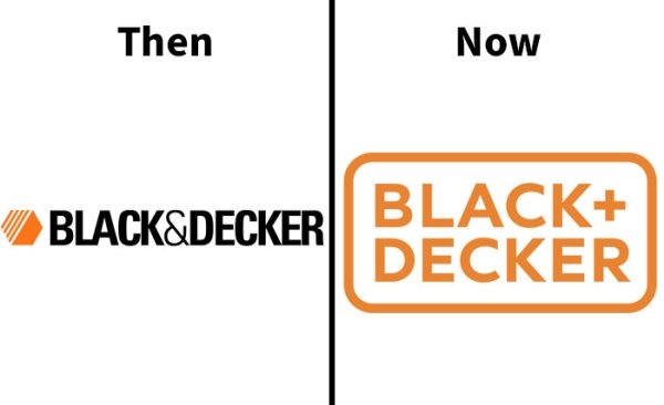 orange - Then Now Black&Decker Black Decker