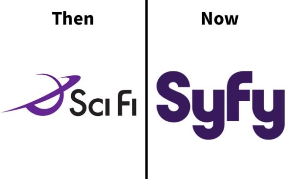sci fi channel - Then Now Oscifi Syfy