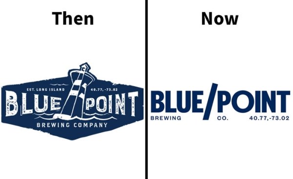 design - Then Now BluePoint BluePoint Brewing co. 40.77,73.02 Brewing Company