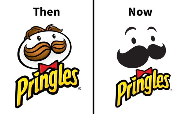 cartoon - Then Now Pringles Pringles