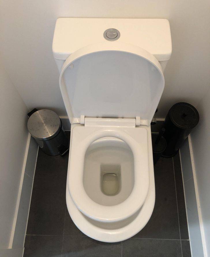 “I rented an apartment on Airbnb. Here is the toilet seat that I got.”