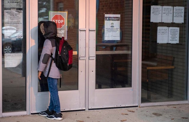 Kid shows up at school in the morning to find out no one told him it’s closed due to COVID-19. (bet he got over it pretty quickly)