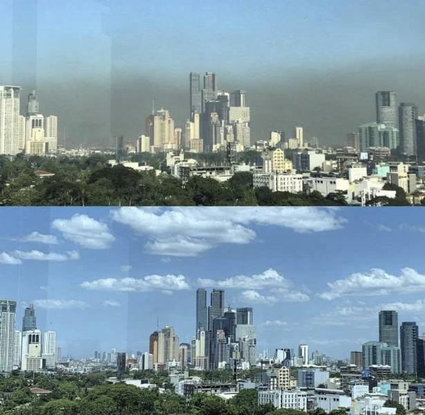 "Manila before and after quarantine:"