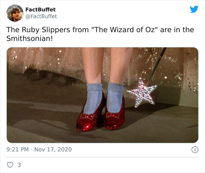 wizard of oz no place like home - FactBuffet The Ruby Slippers from "The Wizard of Oz" are in the Smithsonian! ! 0 3