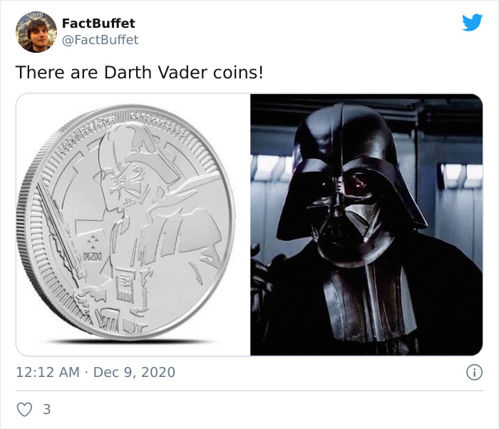 david prowse darth vader - FactBuffet There are Darth Vader coins! Nam 3