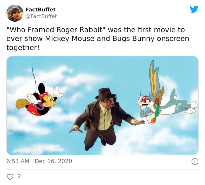 framed roger rabbit bugs bunny - FactBuffet "Who Framed Roger Rabbit" was the first movie to ever show Mickey Mouse and Bugs Bunny onscreen together! 2.