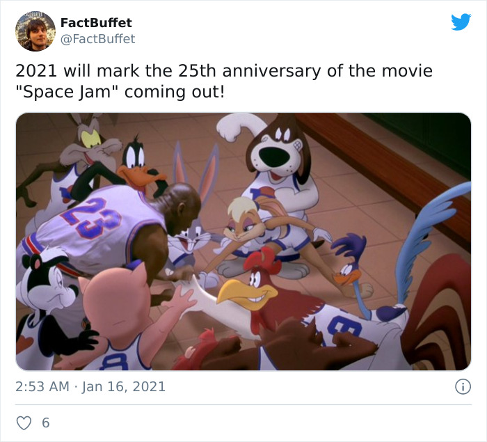 space jam - FactBuffet 2021 will mark the 25th anniversary of the movie "Space Jam" coming out!
