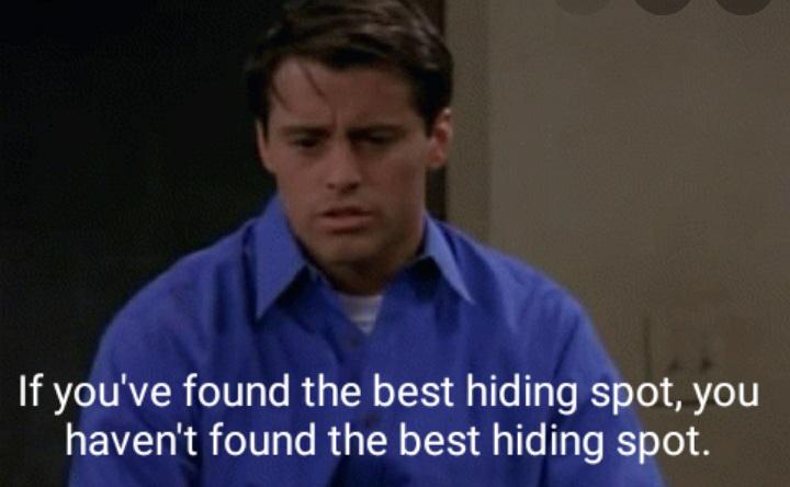 funny memes - If you've found the best hiding spot, you haven't found the best hiding spot.