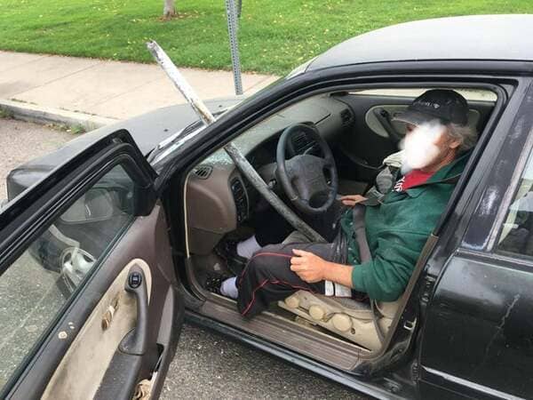 A pole flew through my friend’s windshield while driving down I-80 outside of Berkeley, California almost impaling him.