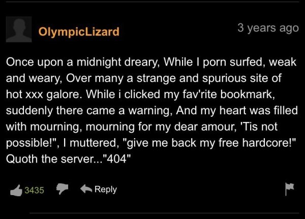 35 Pornhub Comments That Are Something Else.