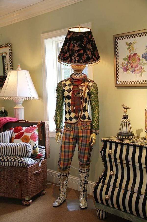 funny pics - mackenzie childs mannequin lamps