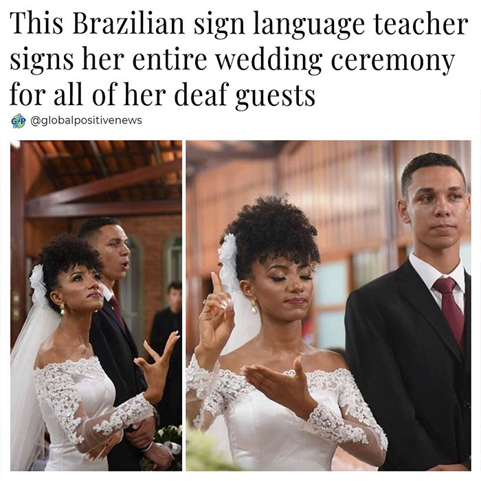 photograph - This Brazilian sign language teacher signs her entire wedding ceremony for all of her deaf guests Gp