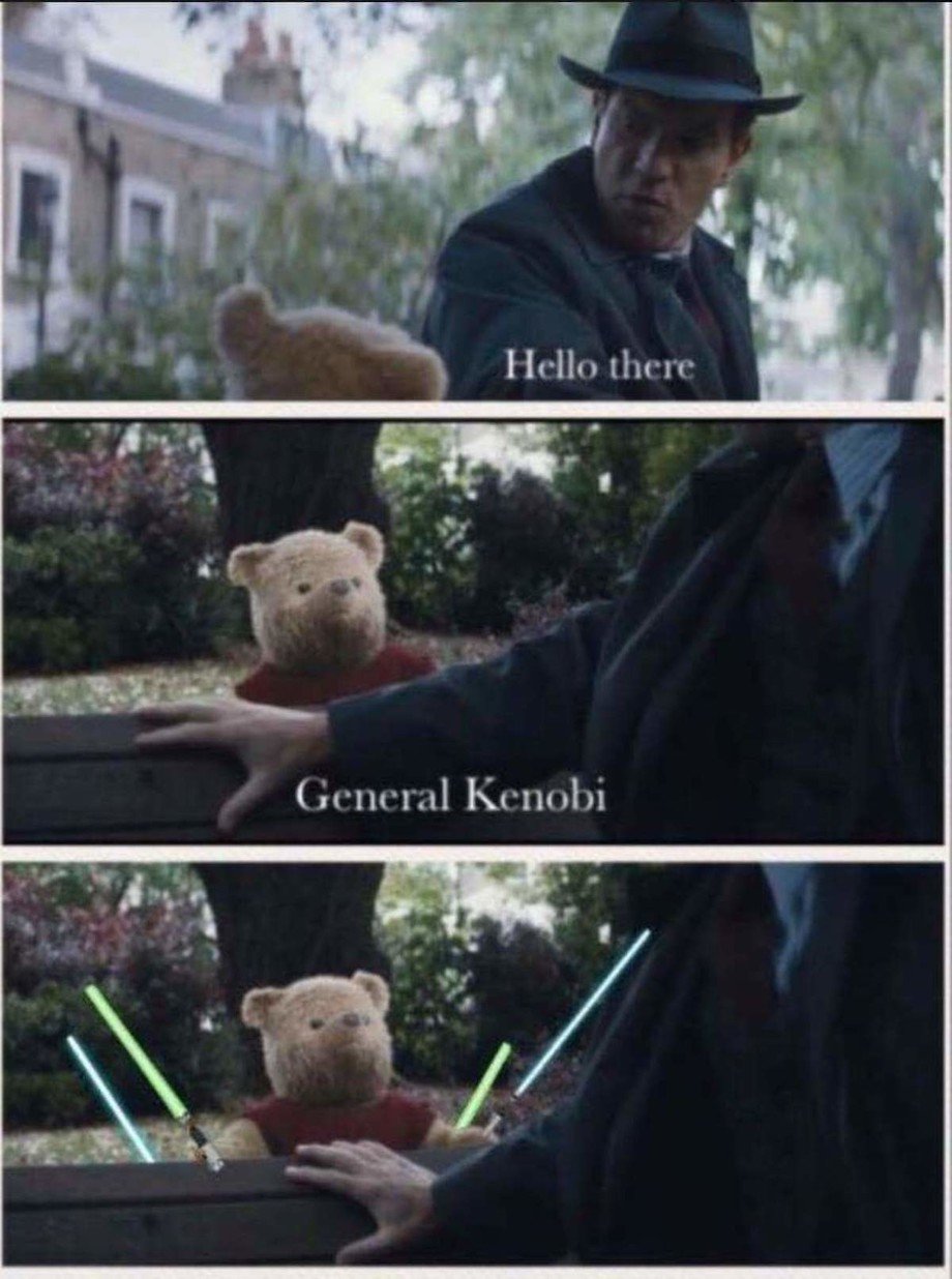 winnie the pooh general kenobi - Hello there General Kenobi