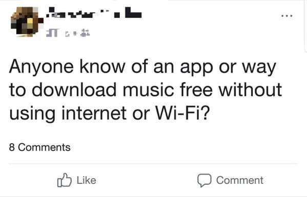 paper - Anyone know of an app or way to download music free without using internet or WiFi? 8 Comment