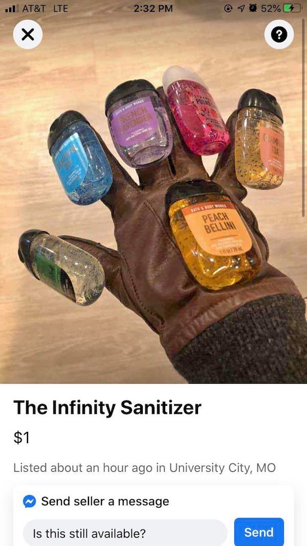 funny weird craigslist listings - The Infinity Sanitizer $1