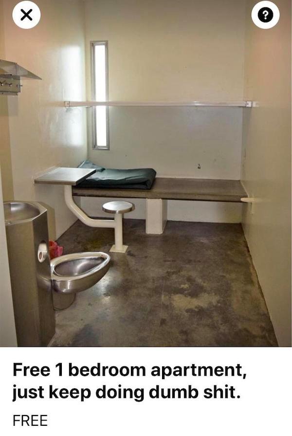 funny weird craigslist listings - Free 1 bedroom apartment, just keep doing dumb shit. Free