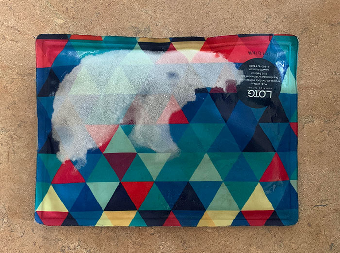 The Way My Ice Pack Is Defrosting Looks Like A Polar Bear