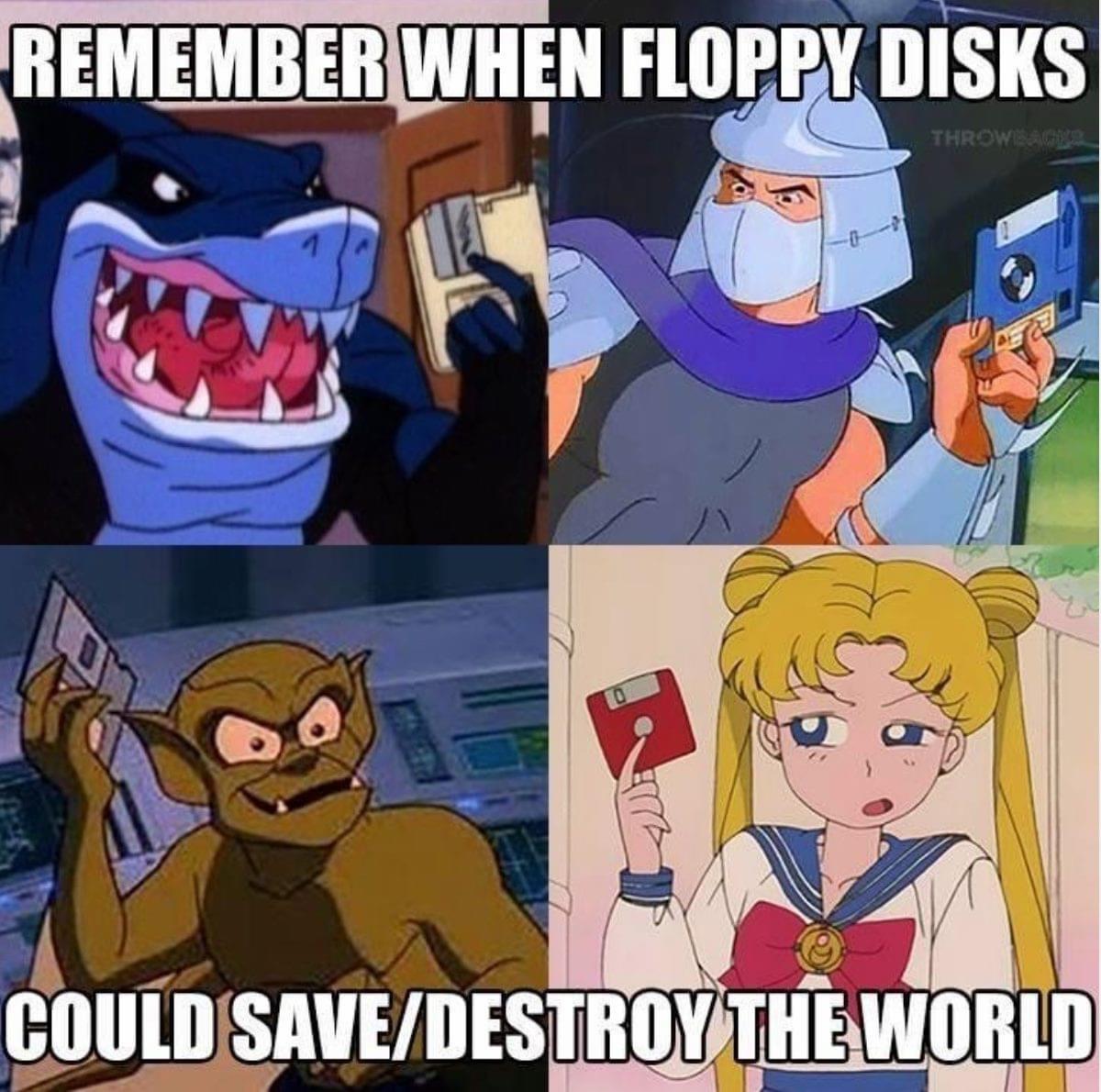 funny memes and pics - Remember When Floppy Disks Thrown Could Save/Destroy The World