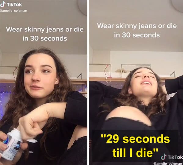 funny gen z zoomer millennial jokes - Wear skinny jeans or die in 30 seconds Wear skinny jeans or die in 30 seconds