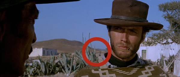 For A Few Dollars More (1965).
After the final shoot-out, a cast member can be seen carrying a baby in the background.