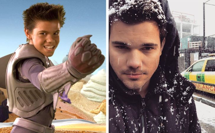 child celebrities then vs now - Taylor Lautner