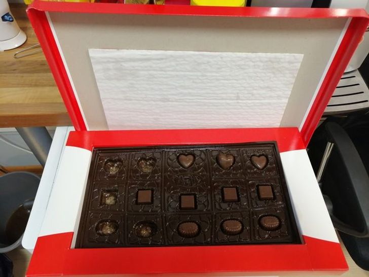 “Some boxes of chocolate only look impressive on the outside.”