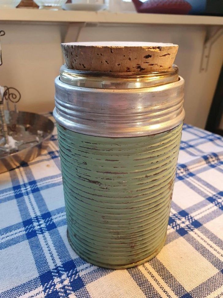 “This was my great-grandfather’s soup thermos. I guess it’s getting close to 100 years old.”