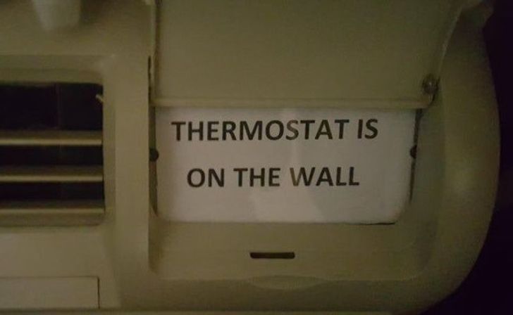 Thermostat Is On The Wall