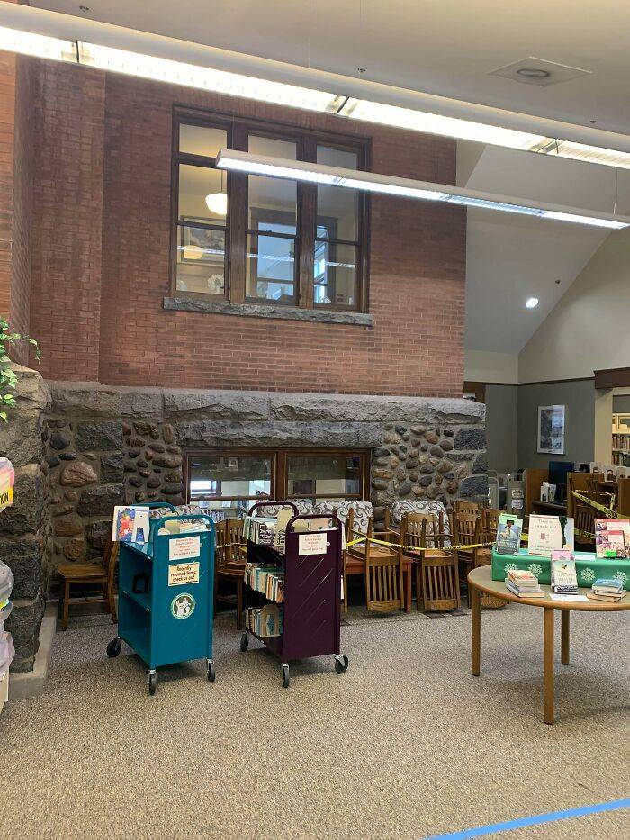 "The Exterior Of The Old Library Inside The New Library"