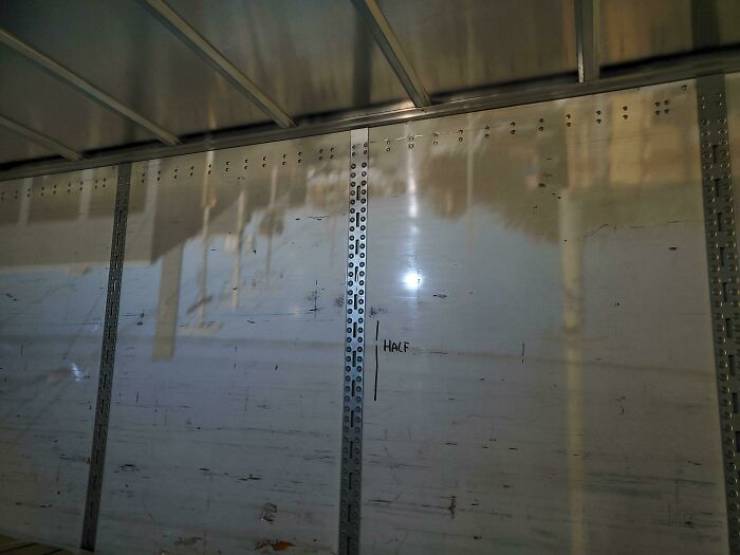 "There Was A Small Hole In The Side Of A Trailer I Was Loading Today, Resulting In An Image Of The Street Outside Being Projected Upside Down On The Opposite Wall"