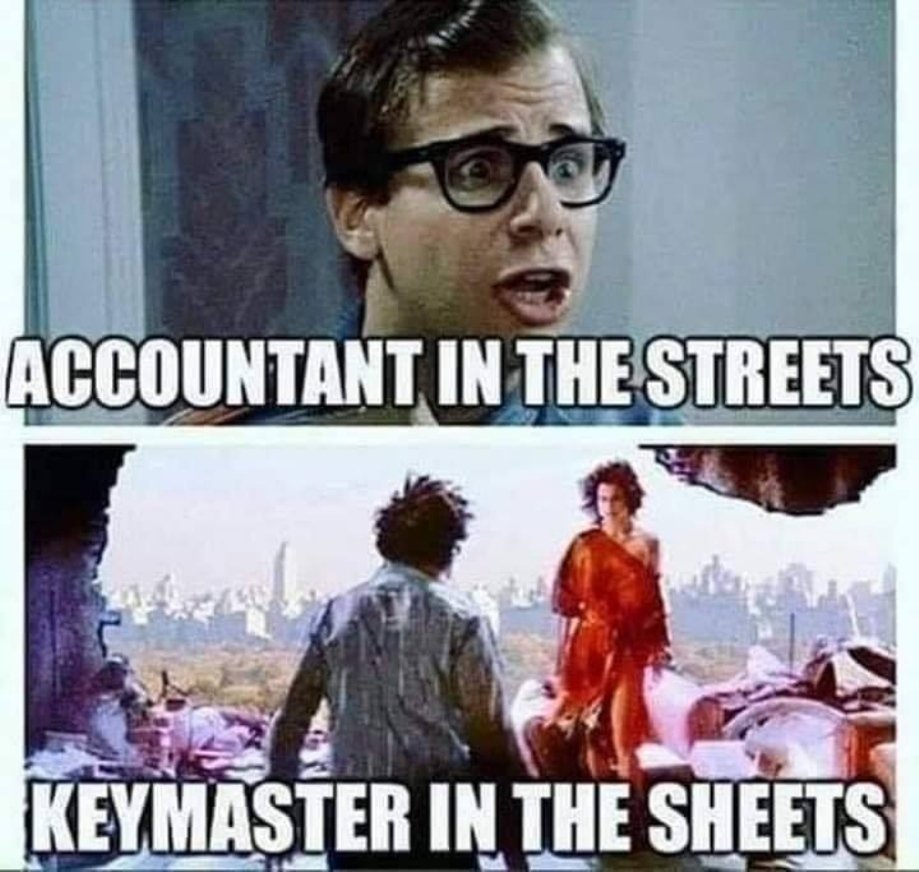 funny pics - Accountant In The Streets Keymaster In The Sheets
