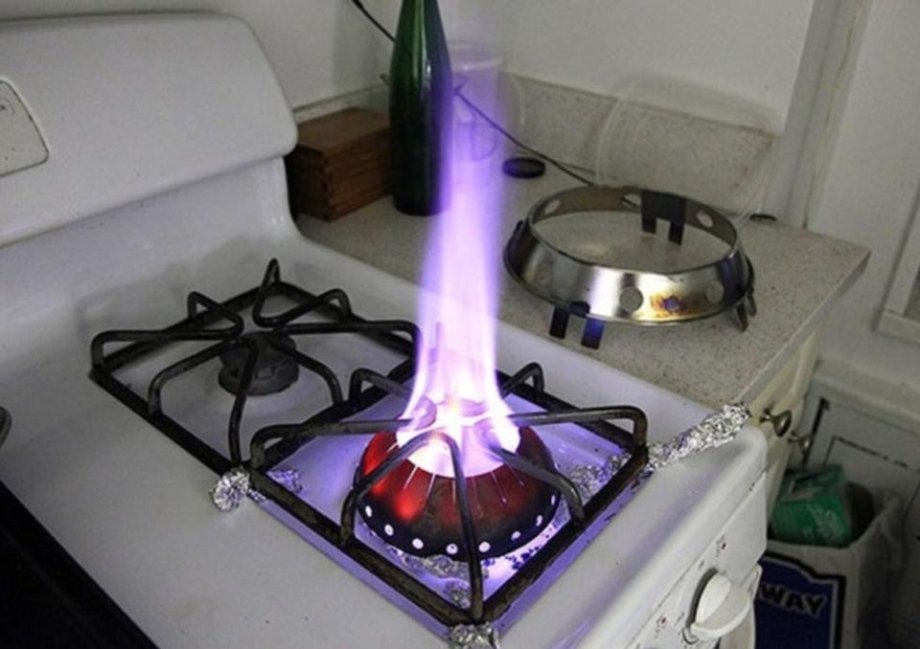 funny pics - crazy stove burner