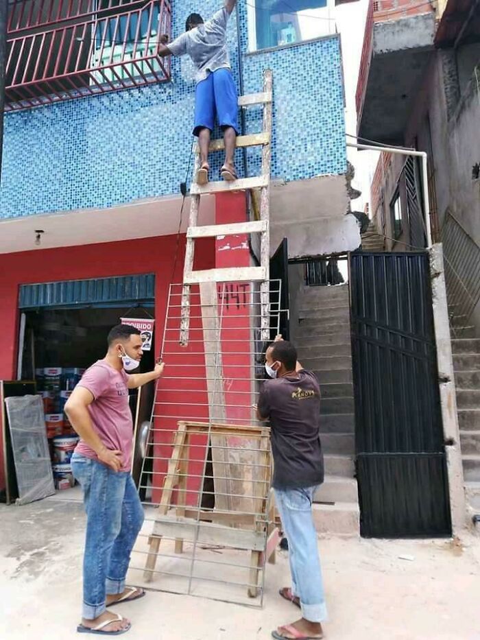 funny construction fails - ladder fails