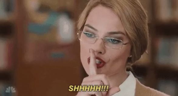 margot robbie librarian - Shhhhh!!!