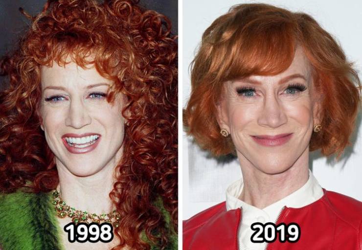 celebrities now and then - blond - 1998 2019